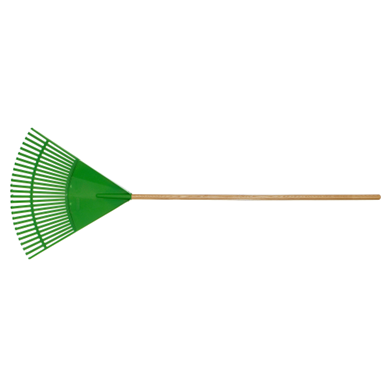 GREEN POLY LEAF RAKE