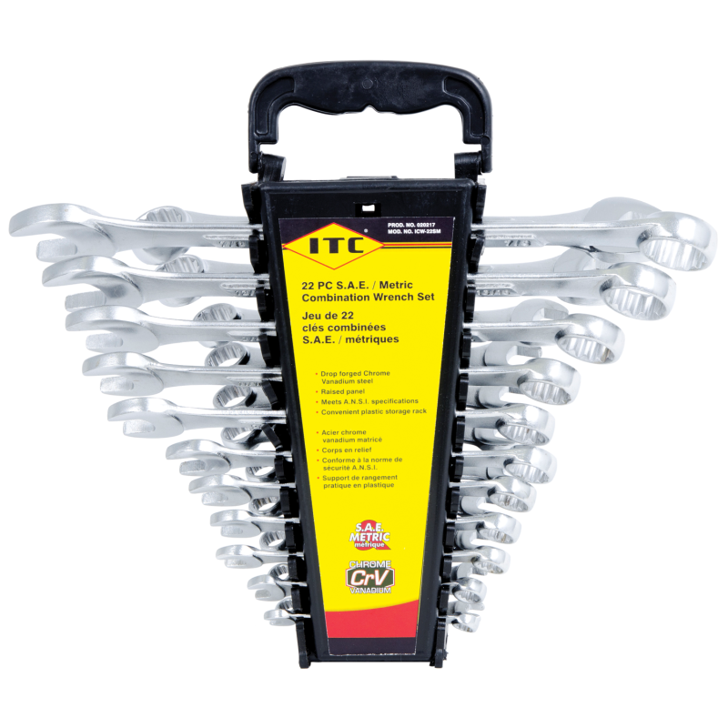 22 PC SAE/MET WRENCH SET