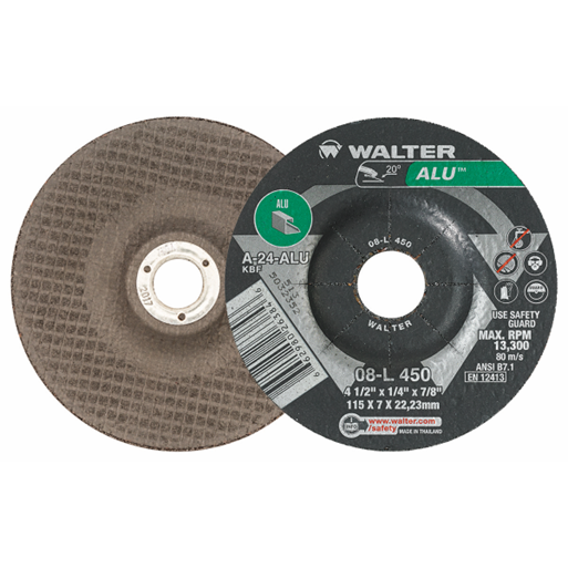 4-1/2X1/4 ALU GR WHEEL