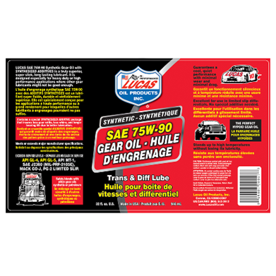 75W-90 SYNTHETIC GEAR OIL