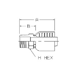 #4 MALE PIPE - # 6 HOSE