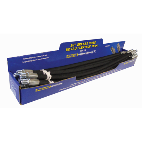 GREASE HOSE 18IN RUBBER