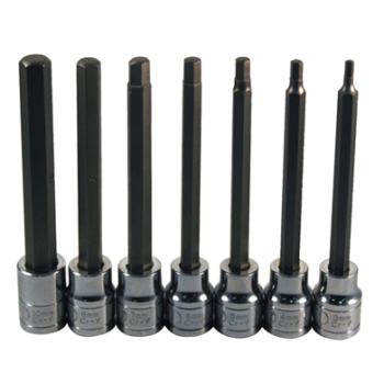 7 PC HEX BIT SKT SET