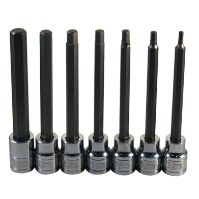 7 PC HEX BIT SKT SET