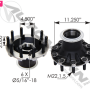 FRT HUB W/STUDS