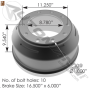 GM BRAKE DRUM