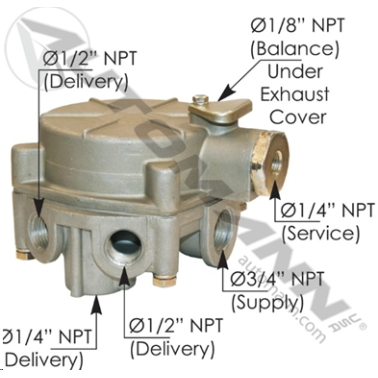 R8 TYPE RELAY VALVE