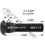 M22X3-1/2 STUD