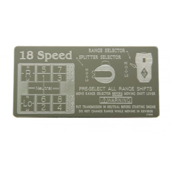 SHIFT DIAGRAM STICKER
