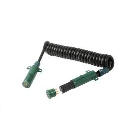 15' COIL CORD BLK -87