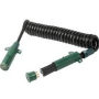 15' COIL CORD BLK -87