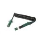 15' COIL CORD BLK -87