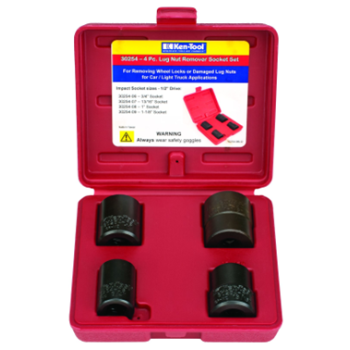 4 PC LUG NUT REMOVAL SET