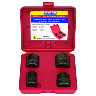 4 PC LUG NUT REMOVAL SET