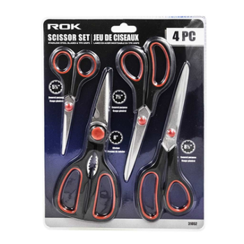 4 PC SCISSORS SET