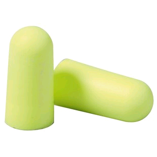 YELLOW TAPER EAR PLUGS