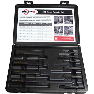 10PC SCREW EXTRACTOR SET