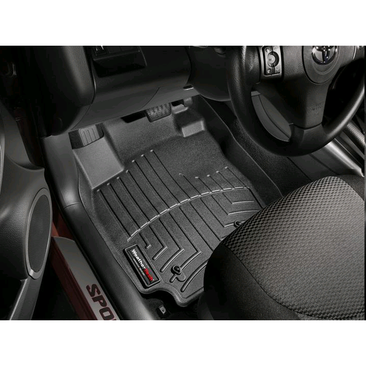 FLOOR MATS BLACK WT FRT