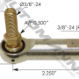 CLUTCH ROD END RH