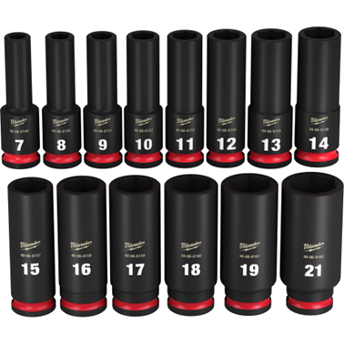 3/8 DR 14PC MM DEEP IMP