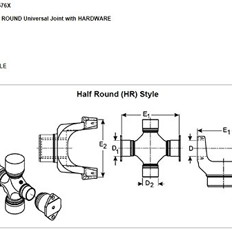 1810 U-JOINT PLATE&STRA