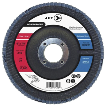 6X7/8 40 GRIT FLAP DISC