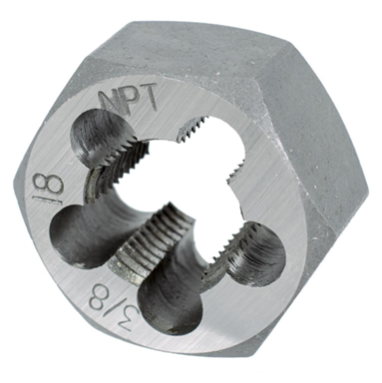 3/8-18NPT HEX DIE