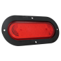 OVAL RED W/ BLACK FLANGE