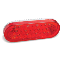 OVAL LED S/T/T RED