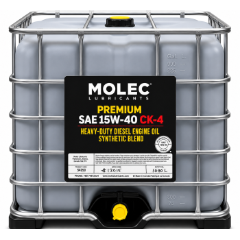 PREMIUM 15W-40 CK-4. MOLEC PREMIUM SYNTHETIC BLEND DIESEL ENGINE OIL. 1000L