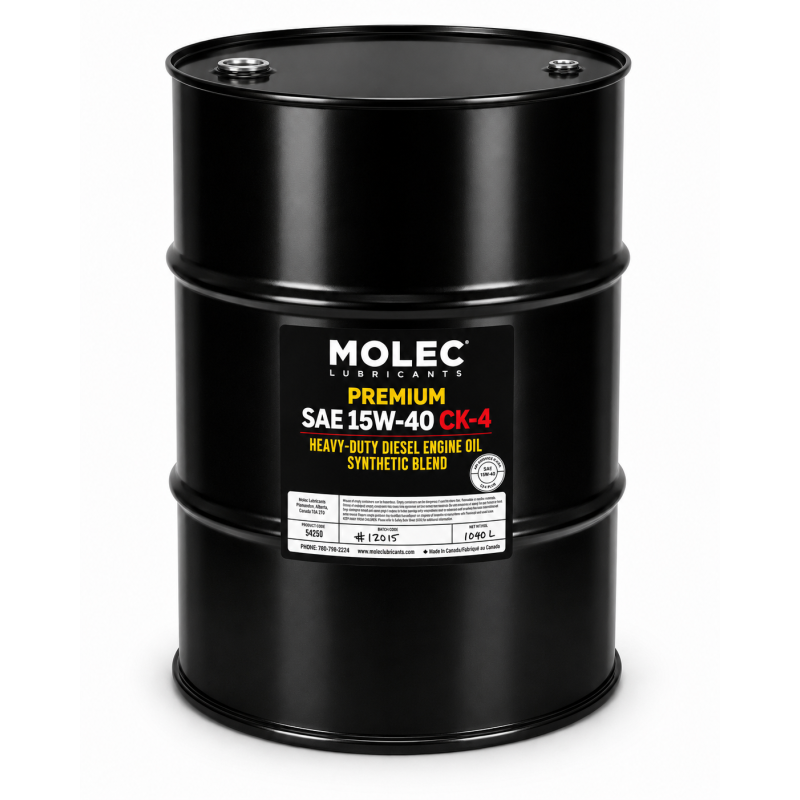 PREMIUM 15W-40 CK-4. MOLEC PREMIUM SYNTHETIC BLEND DIESEL ENGINE OIL. 205L