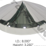 REAR POINTED HUB CAP 8