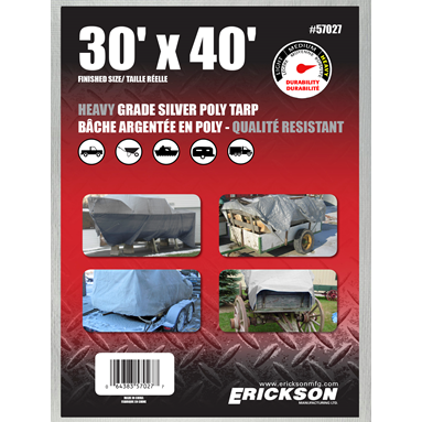 30X40 HD SILVER TARP