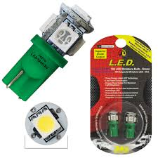 2PK GREEN LED 194 BULB