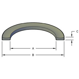BACKUP RING DISHED