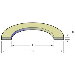 WHITE SPLIT BACKUP RING