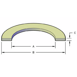 WHITE SPLIT BACKUP RING