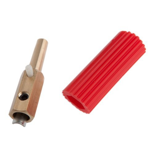 MALE PLUG, RED 3/8