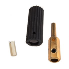 MALE PLUG, BLACK 5/16