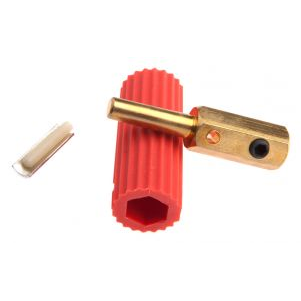 MALE PLUG, RED 5/16