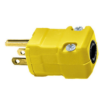 CORD PLUG {MALE YELLOW}