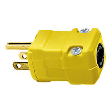 CORD PLUG {MALE YELLOW}