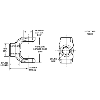 ROCK 1 31/3210SPLINYOKE
