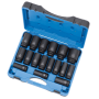 3/4DR 17 PC METRIC SKTS