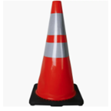 28IN TRAFFIC PYLON DUAL