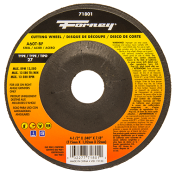 CUT-OFF WHEEL METAL TYPE