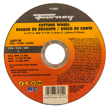 CUT-OFF WHEEL METAL TYPE
