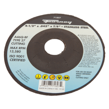CUT-OFF WHEEL STAINLESS