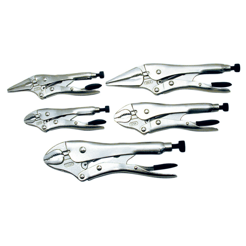 5 PCE LOCKING PLIER SET