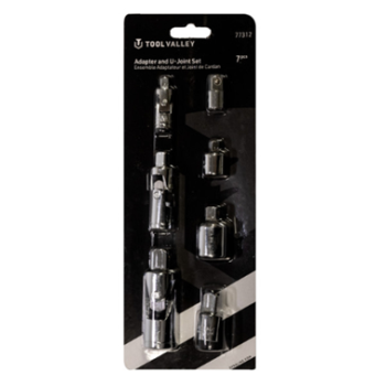 7PC U-JOINT SET CHROME